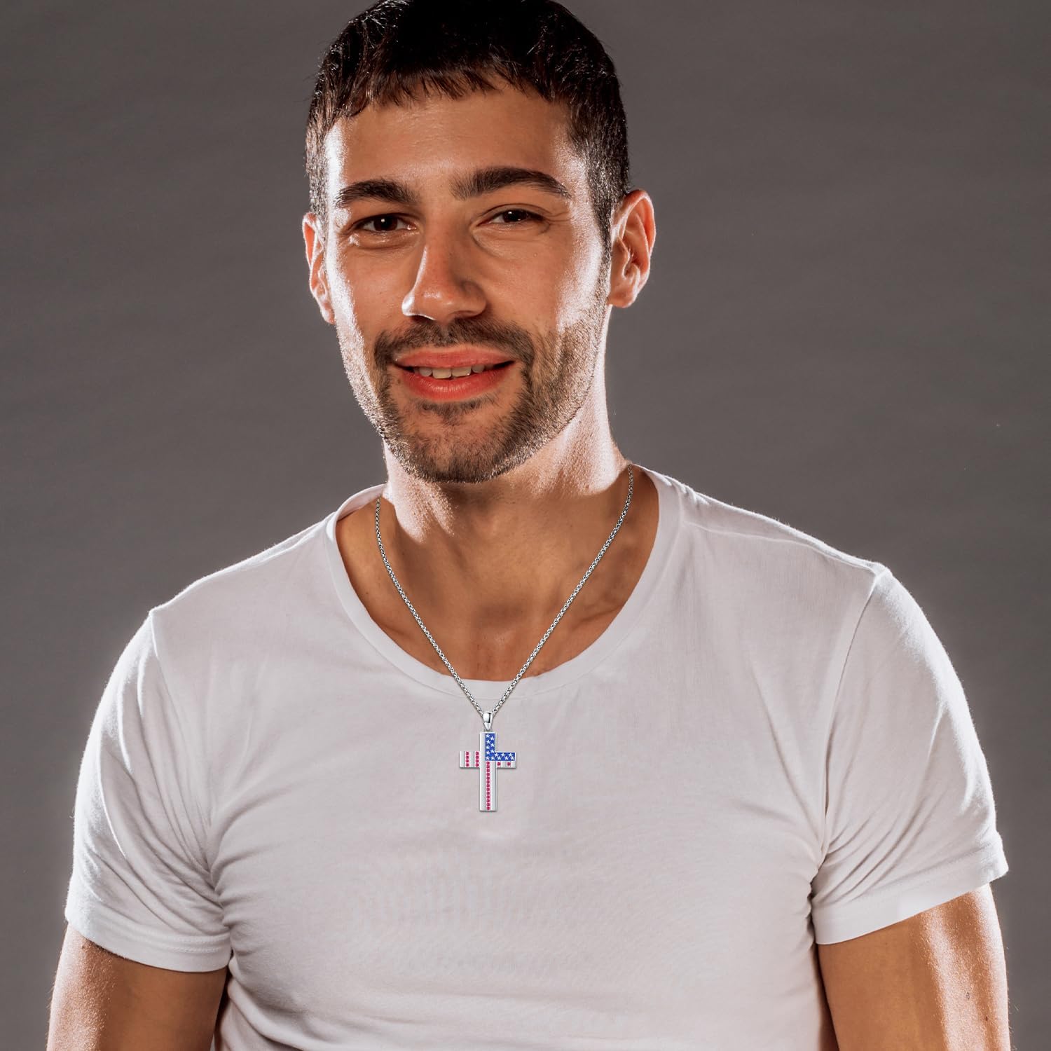 TwoAnts 925 Sterling Silver Religious Cross Pendant Necklace Jewelry Gifts for Men Women - Image 4