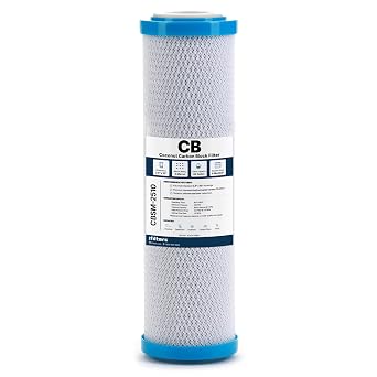 iFilters 0.5 Micron 2.5 x 10 Carbon Block Under Sink Water Filter