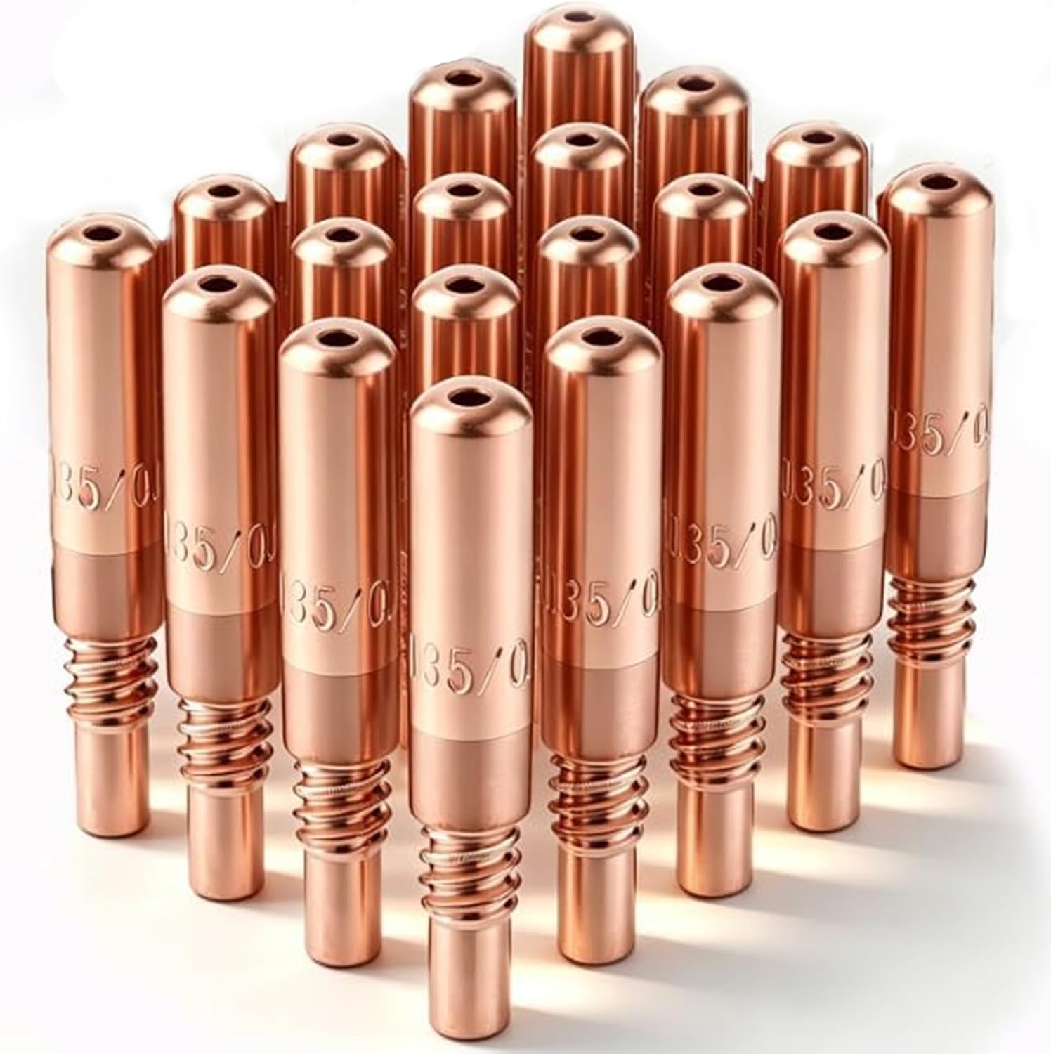 20PK T-M035 .035"(0.9mm) MIG Welding Contact Tips for Miller MDX Series GUN | Welder Tip for Miller MDX Diffuser Use with Miller MDX Diffuser D-M100 D-M250, MIG Welding Contact Guns Tip Parts
