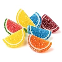 Vista 3 de NY Spice Shop Mini caramelos surtidos de rebanadas de frutas – 1 libra de sabores surtidos – Caramelos de gomita a granel – Gomitas de frutas