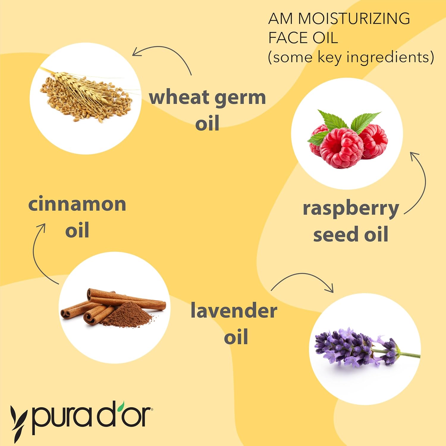 PURA D'OR 3.3 Oz ORGANIC AM Moisturizing Face Oil - Morning Glow Hydrating Skincare -Lightweight Moisturizer for Glowing Skin - All Natural, Vegan, Paraben-Free - Women & Men - Image 5