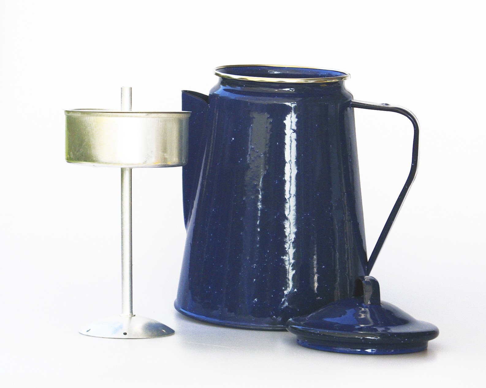 Origin Outdoors Emaille Kaffeekanne Blau 1.8 L
