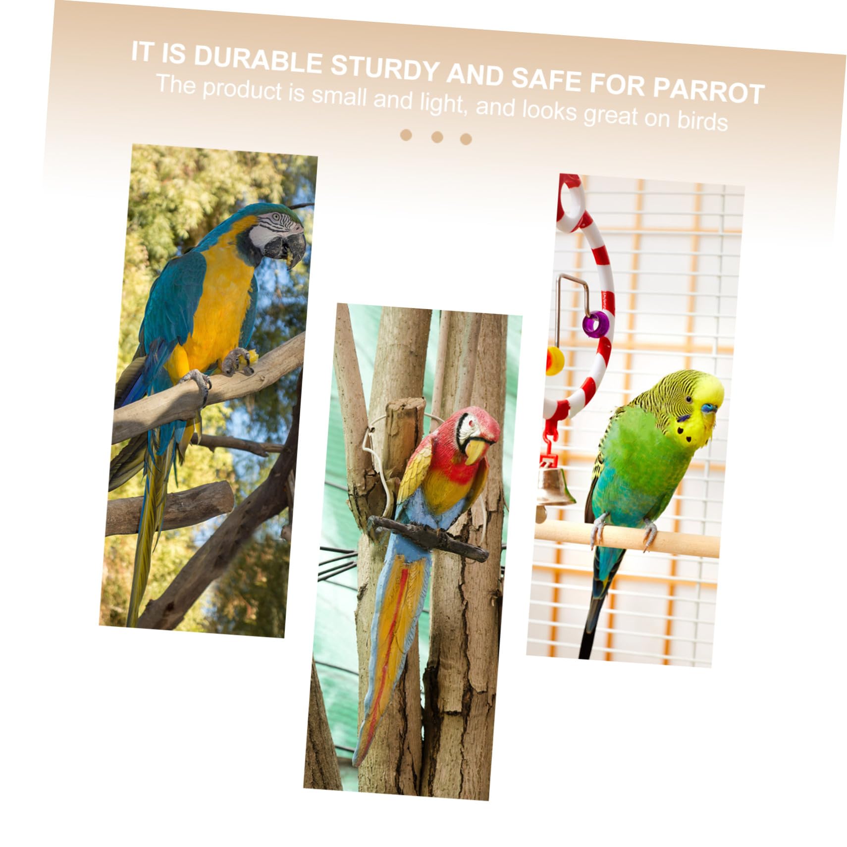 GANAZONO Papageien kauspielzeug aus Kokosnussholz Hängendes Vogelspielzeug für Käfigvögel Buntes Beißspielzeug für Wellensittiche und Sittiche Fördert Bewegung und Beschäftigung
