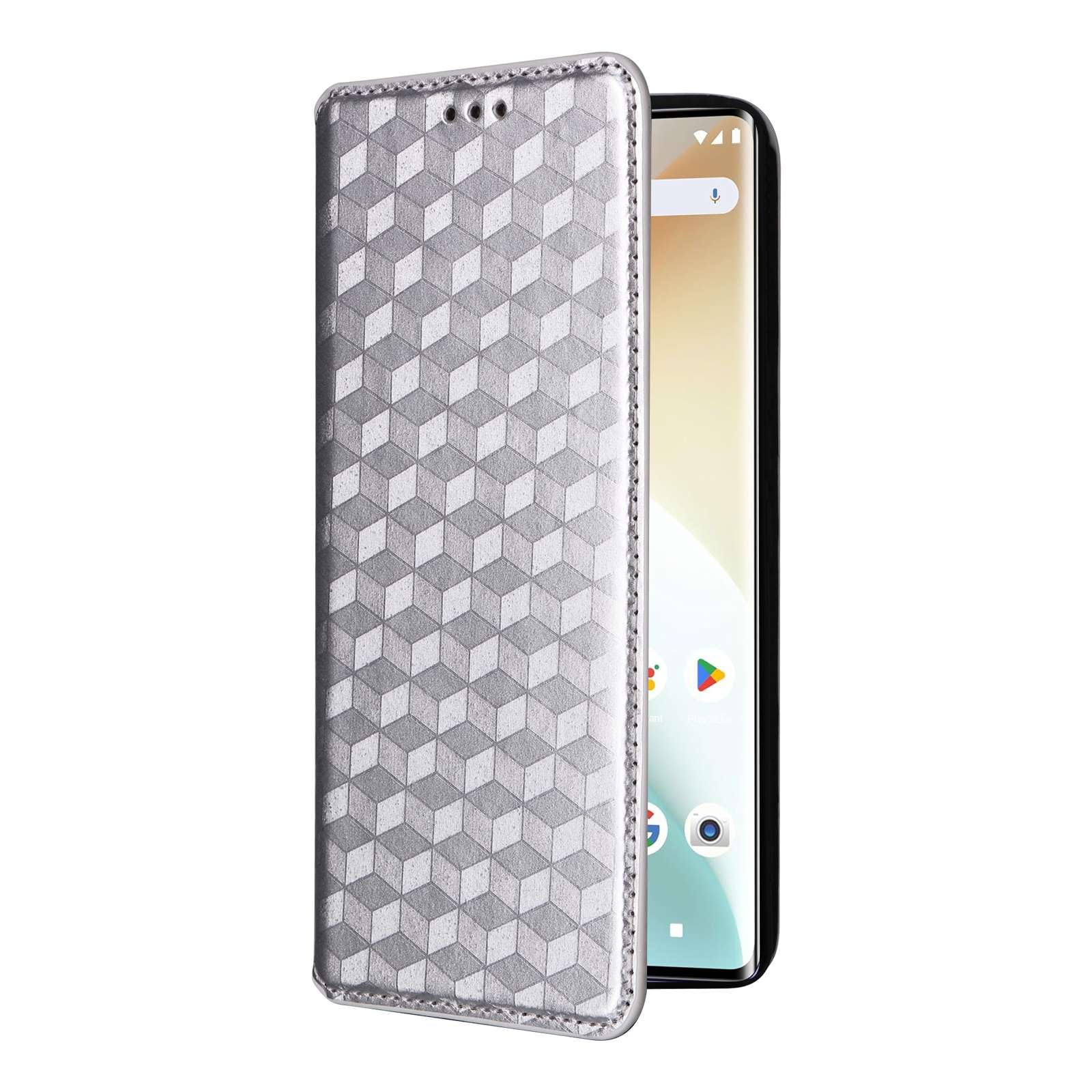 Custodia Flip In Similpelle Per ZTE Blade A75 E V60 &ndash; Con Magnetica, Supporto E Porta Carte