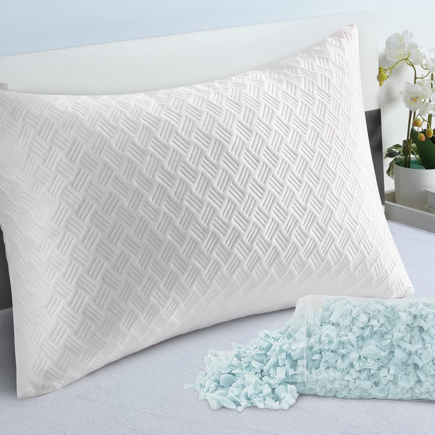 pillow with adjustable fill