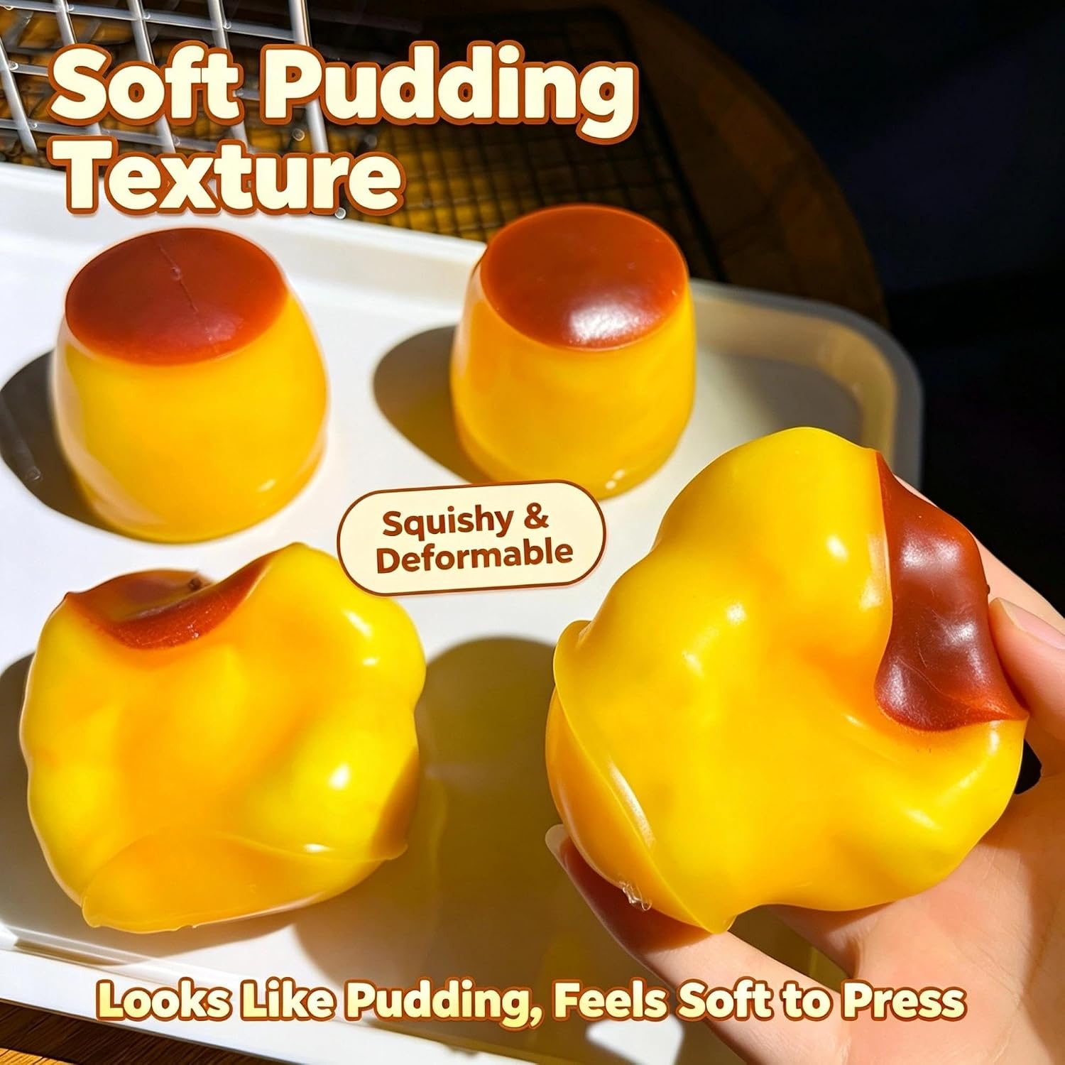 Crunchy Pudding Squishy Bead Filled Crackly ASMR Fidget Stress Relief Toys image 4