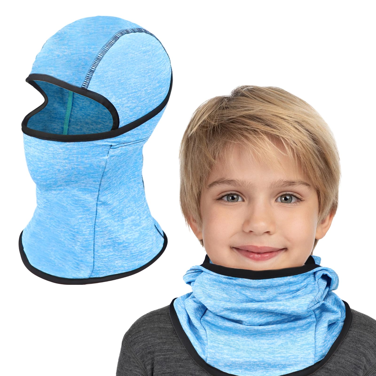 Cagoule Enfant Polaire - 2 à 6 Ans, Protection Visage Et Cou, Pour Ski, Vélo, Randonnée