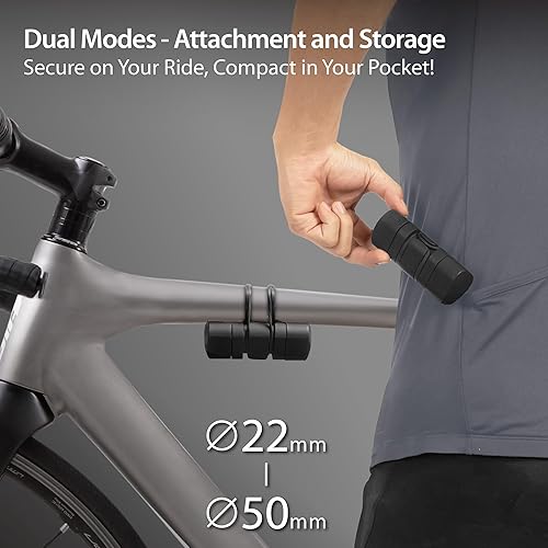 Miniatura 2 de BONE - Kit de herramientas portátiles para bicicleta, 12 en 1, mini cápsula de reparación de bicicletas, bolsa de silicona resistente a arañazos e