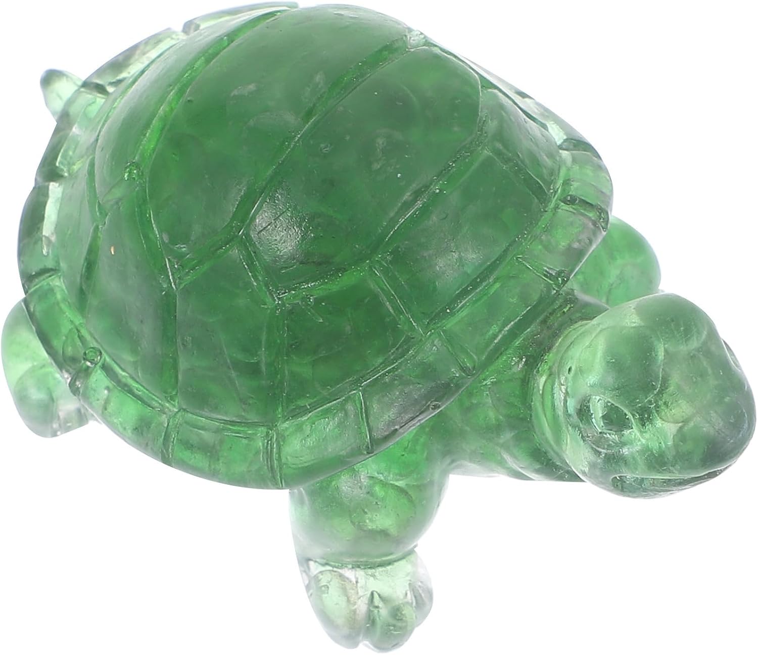 Natural Turtle Crystal Figurine Statue for Desktop Decoration