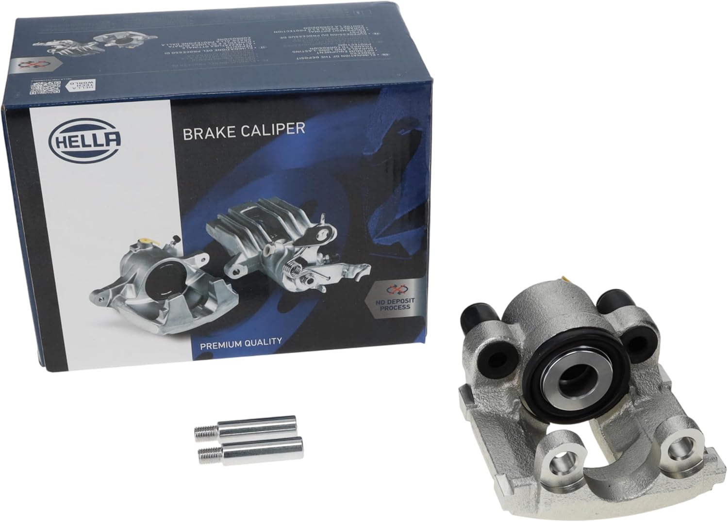 HELLA Brake Caliper With Bracket Included Compatible with Select 1999-2008 BMW, Rear Right