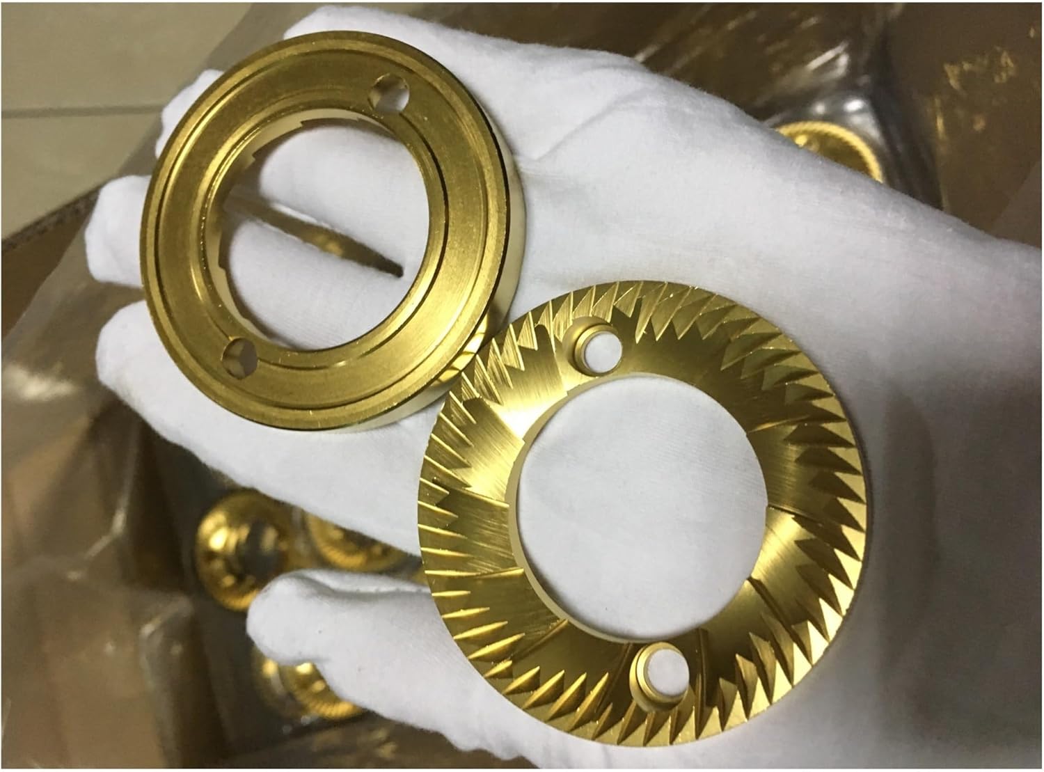 Electric Espresso Machine Grinder Coffee Bean Knife Flat Wheel Burr 59.5mm 60mm Coffee Burr Grinding Blade(220V-US)