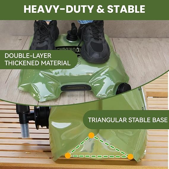 6Pack Collapsible Water Container 8L/2 Gallon Water Jug, Water Storage Bag, Collapsible Water Bag for Travelling, Emergency Water Bag Suitable for Camping Essentials, Survival Gear, Camping Water Jug