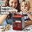 Kids Toys for 5-7 & 6-8 Year Olds - Mini Piggy Banks ATM Machine for Boys & Girls - Perfect Christmas & Birthday Gifts for 6 7 8 Year Old Boy, Black Red