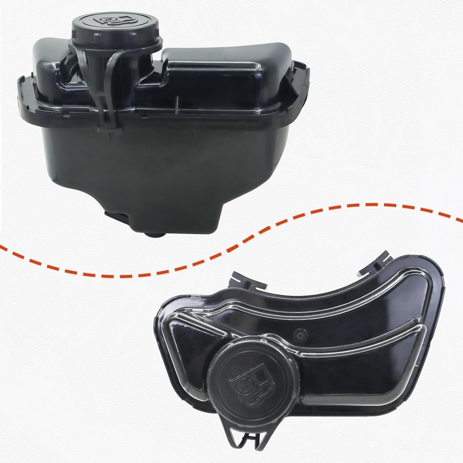 590568 Fuel Tank Replaces For B&S 84004660 Lawn Mower Equipment Fits For model 08P502 093J02 with 799585 Fuel Tank Gas Cap