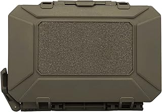 Tactical Critical Gear Case Hard Instant Navigation Communication tasks Molle Attachable tool box Secure Storage For Phone Compass Waterproof Airsoft Outdoor (Tan)