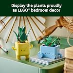 LEGO Botanicals plantes heureuses jouet de construction pour enfants, filles et garçons 9+ - Décor de salle de jeu pour bureau ou étagère - Cadeau pour anniversaires - Plante d'intérieur artificielle pour jeu et exposition - 10349