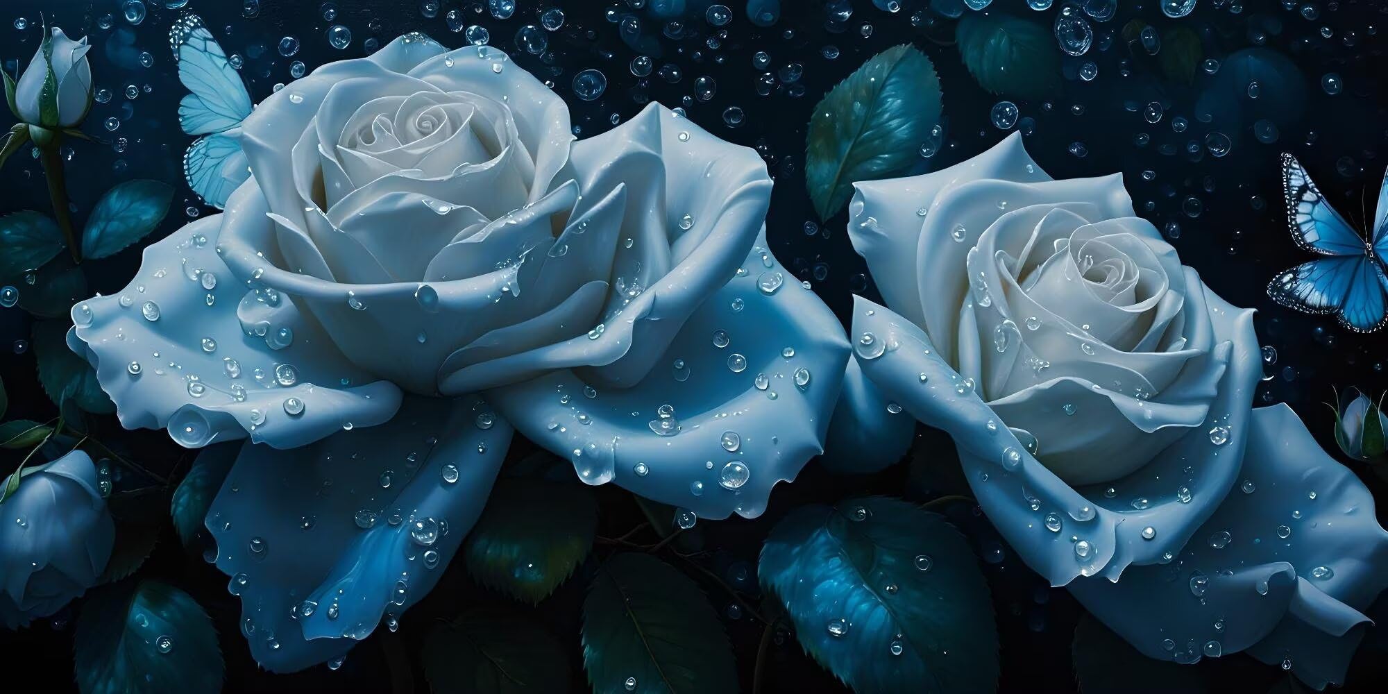 Dipingere con i Numeri, Dipingi con i Numeri per Adulti fiore Rosa kit Pittura Fai-da-Te, con 3 Pennelli e Vernice Acrilica, Hobby Creativi Adulti, Decor Regalo 70x140cm (Senza Cornice) z0z-730