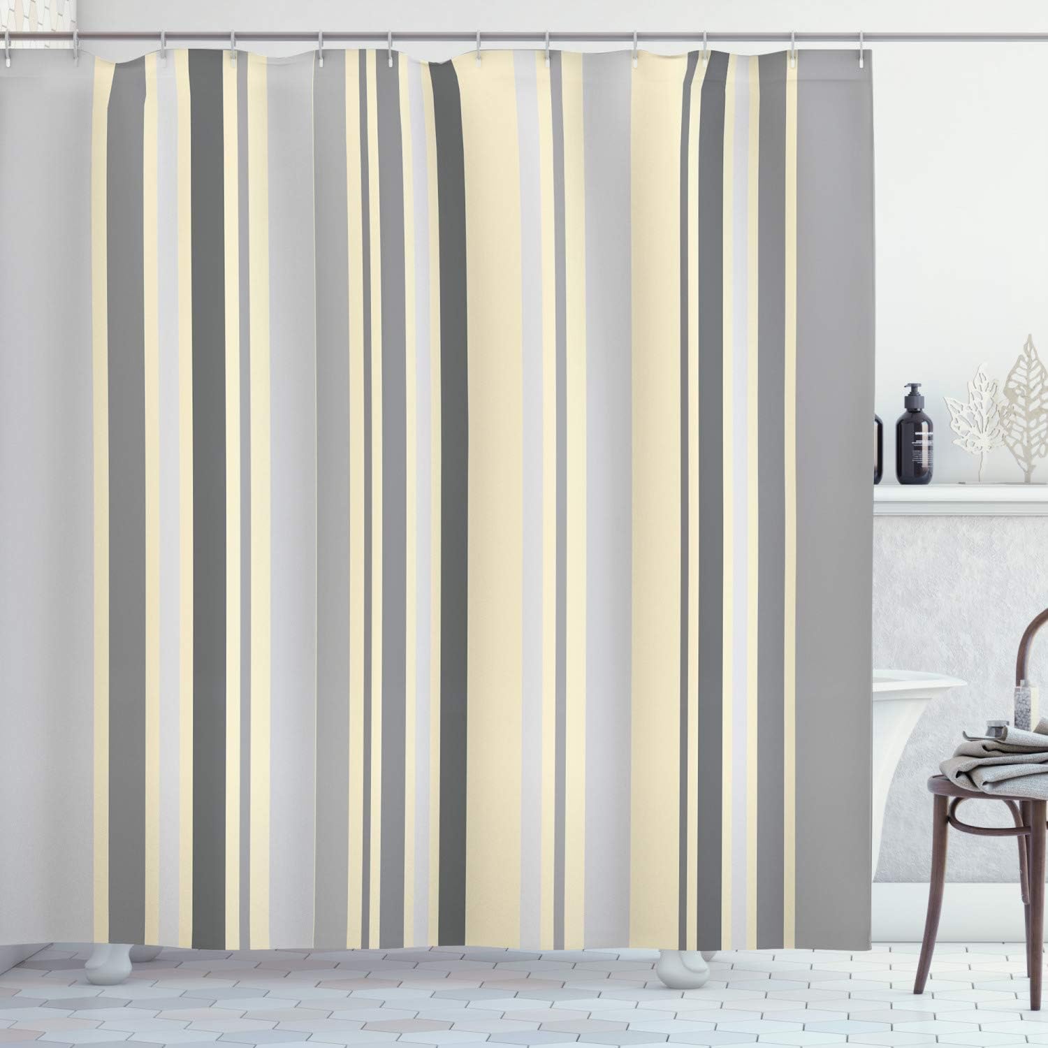 Lunarable Cartoon Shower Curtain, Classic Hot Rod Car Fashion Skull Pattern Angry Furious Gesture Graphic, Cloth Fabric Bathroom Decor Set with Hooks, 69" W x 70" L, Charcoal Grey