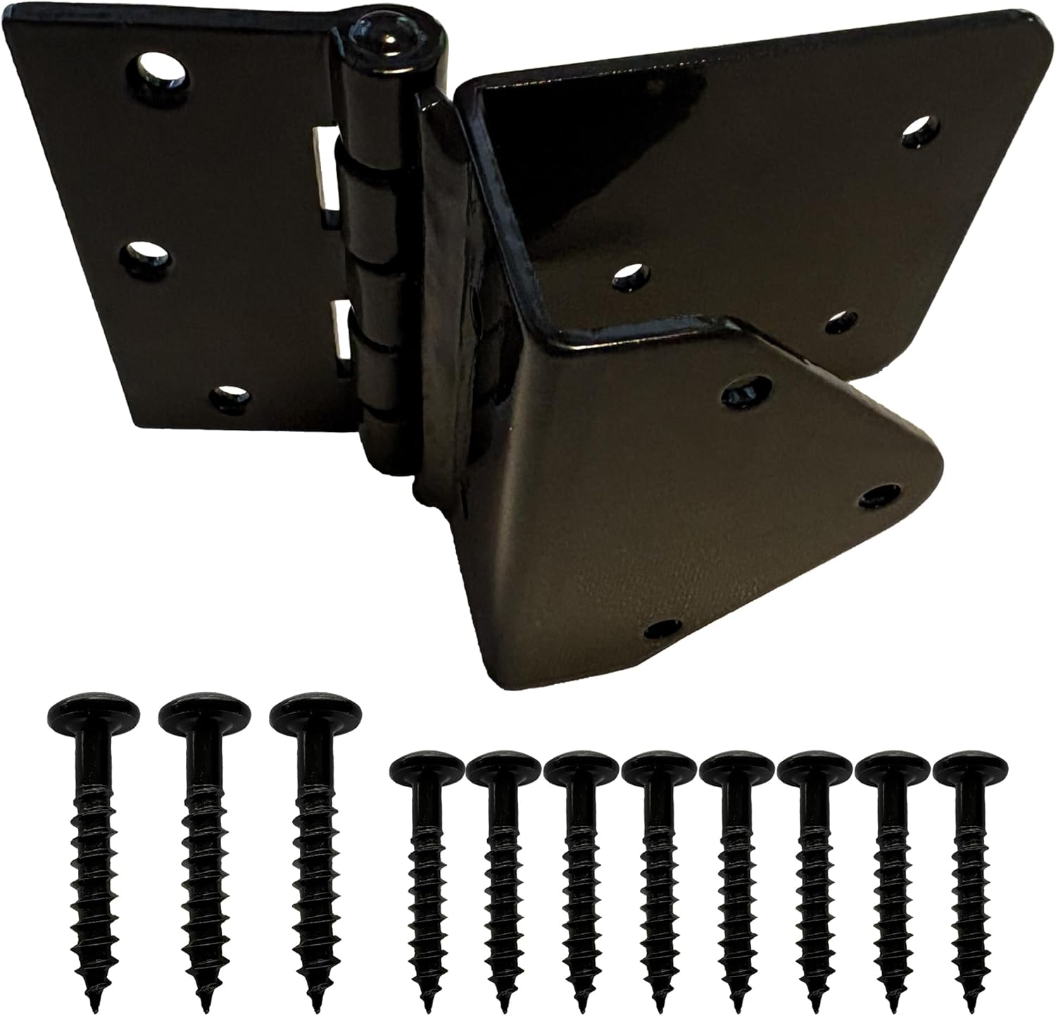 2 Pack 3.5 Inch Heavy Duty U-Strap Hinge for 2-Inch-Thick Treated Lumber and Studs to Install Wood Frame Heavy Door Fences Garden Gate Shed Barn Door Garage for 2'' × 4‘’ Lumber