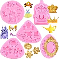 Vista 12 de Mujiang Moldes de silicona cruzados, marcos de fotos, Fondant Angel Baby Candy, marco de fotos barroco, moldes cruzados para baby shower, decoración