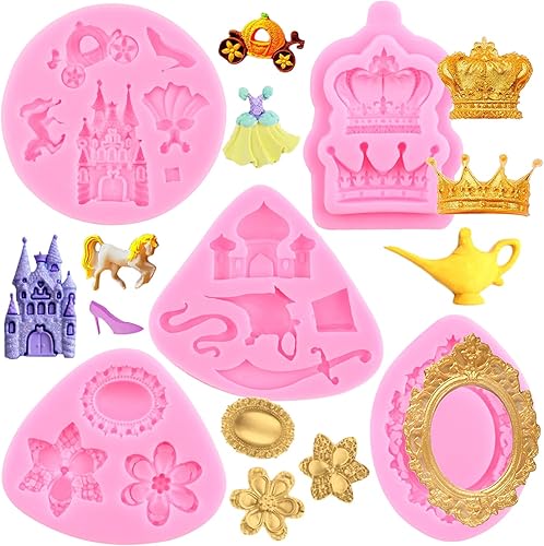 Miniatura 12 de Mujiang Moldes de silicona cruzados, marcos de fotos, Fondant Angel Baby Candy, marco de fotos barroco, moldes cruzados para baby shower, decoración