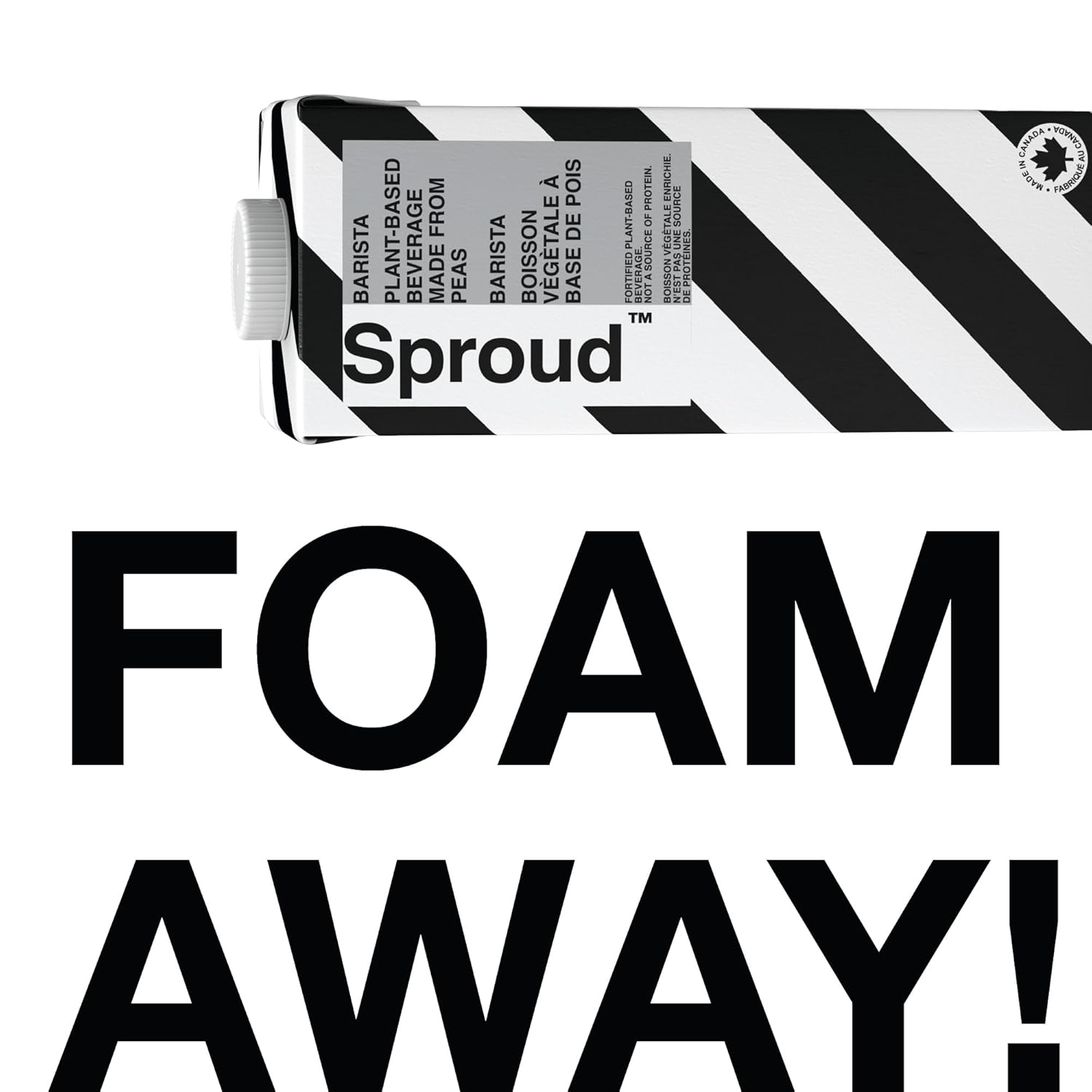 SPROUD Dairy Free Milk BARISTA Flavor, Vegan Milk with Plant-Based Pea Protein, Shelf Stable Non-GMO, 1 Liter (Pack of 6)