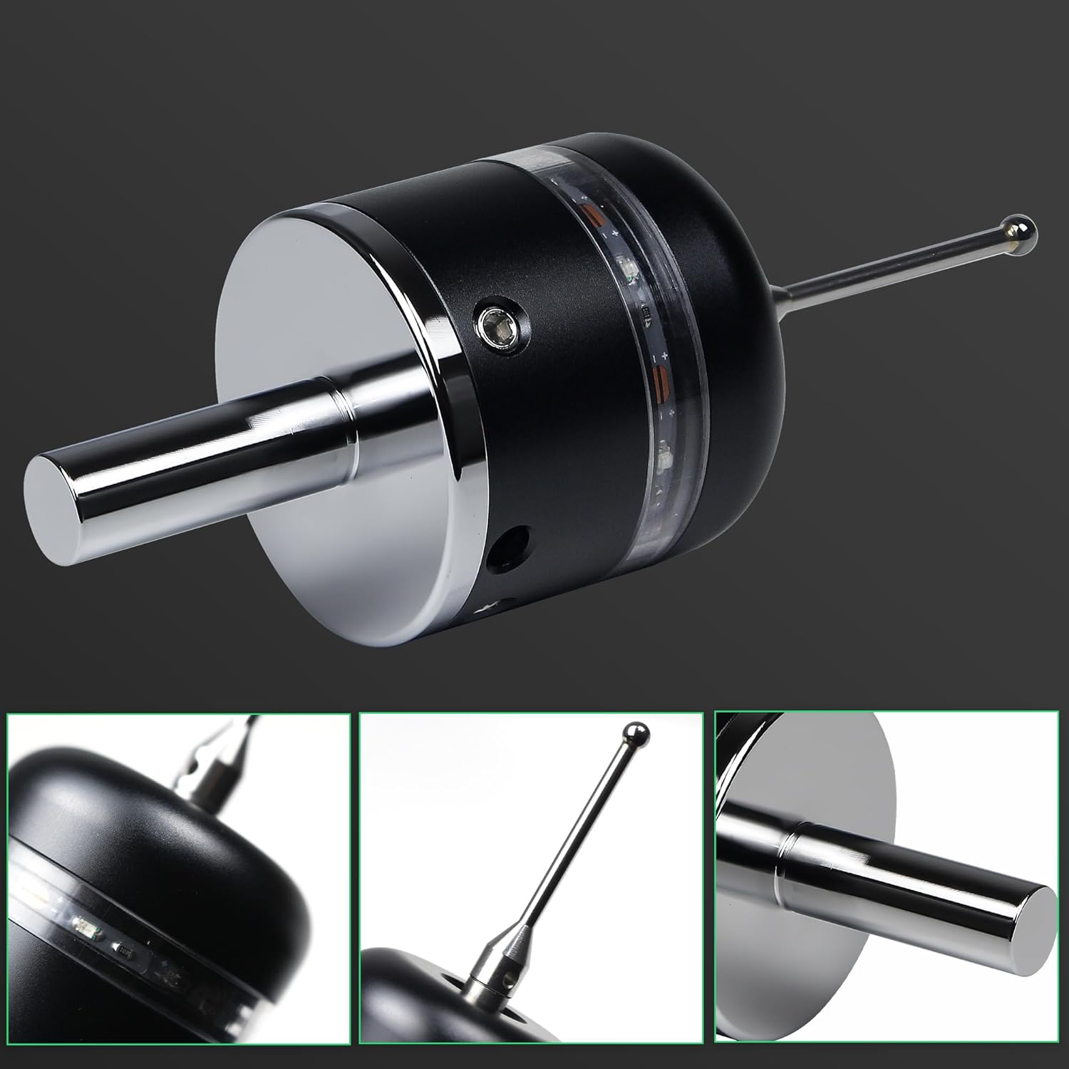 3D Touch Probe Edge Finder Trigger Finder,X Y Z Axis Measurement Centering Rod for Metals, Not Support the Detection of Insulation Materials and Insulating Spindle (Green light)