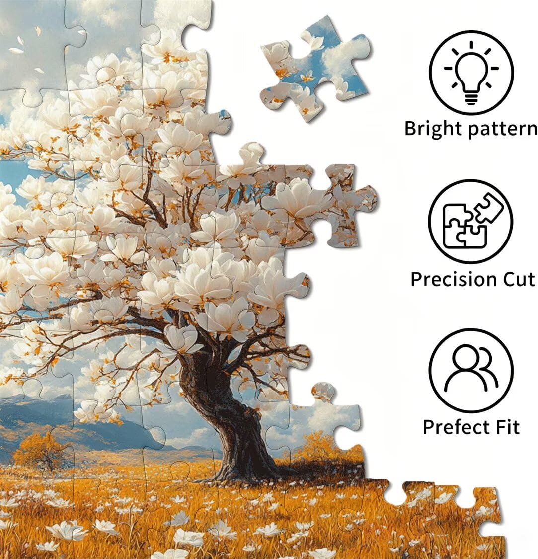 1500 sztuk puzzli dla dorosłych, gry rodzinne, drzewo kwiatowe, n-298