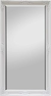 Comprar Espejo de Pared de Madera Maciza Shabby Chic - Extra Grande - 140 x 75 cm - Blanco