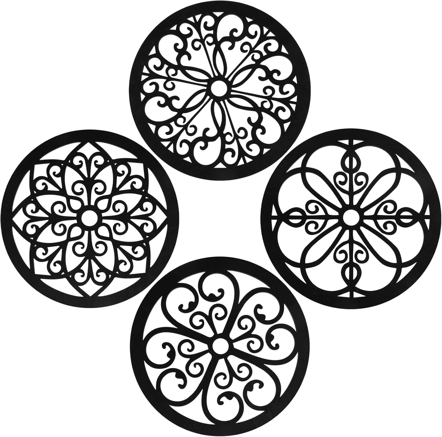 4 Pcs Rustic Wall Decor Farmhouse Wall Art, 7.8 in Wooden