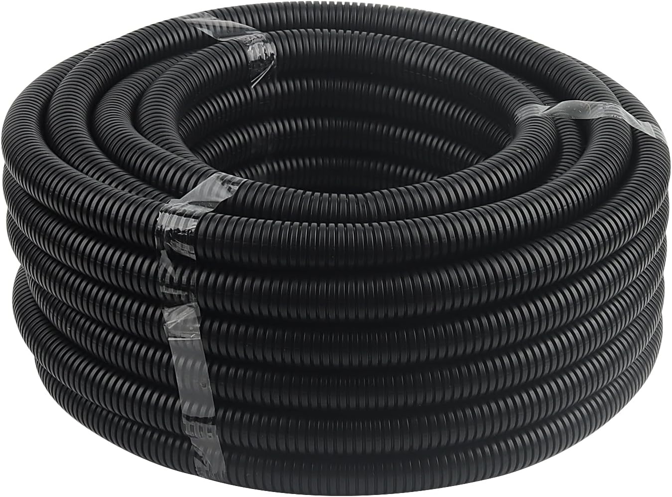 MUKCHAP 20m Flexible Corrugated Conduit Tube, 20mm ID x 25mm OD, Black