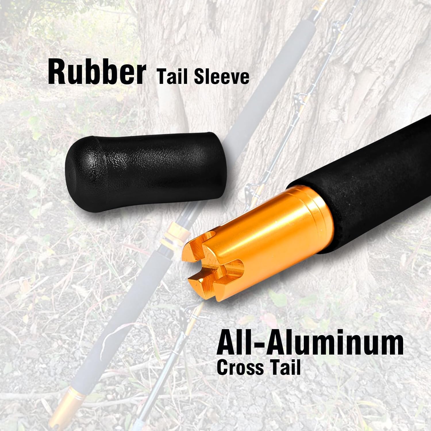 Fiblink 1-Piece/2-Piece Saltwater Offshore Heavy Trolling Rod Big Game Roller Rod Conventional Boat Fishing Pole (5 Feet 6 Inch, 30-50 lb/50-80 lb/80-120 lb)