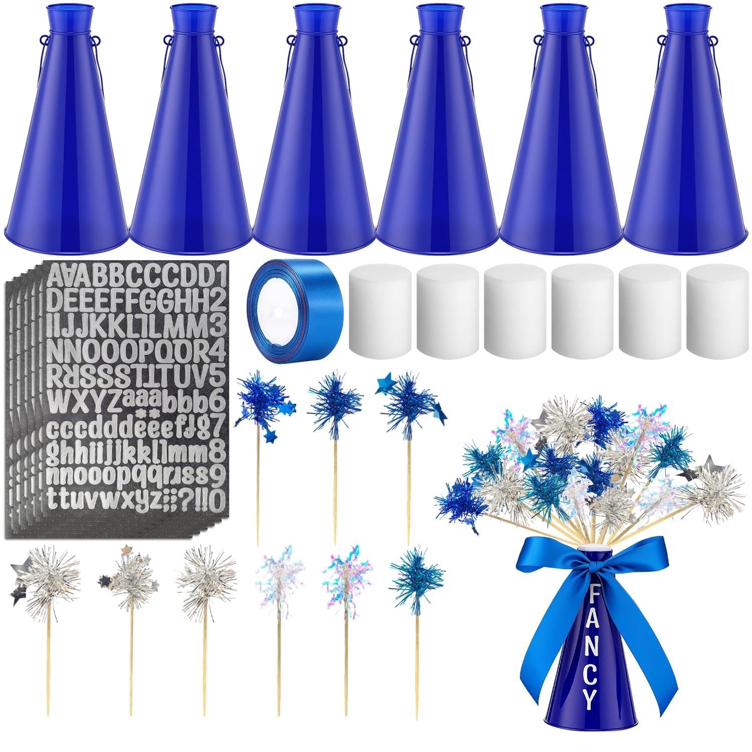 Mégaphone bleu pour événements d'équipe et activités de fête - 8