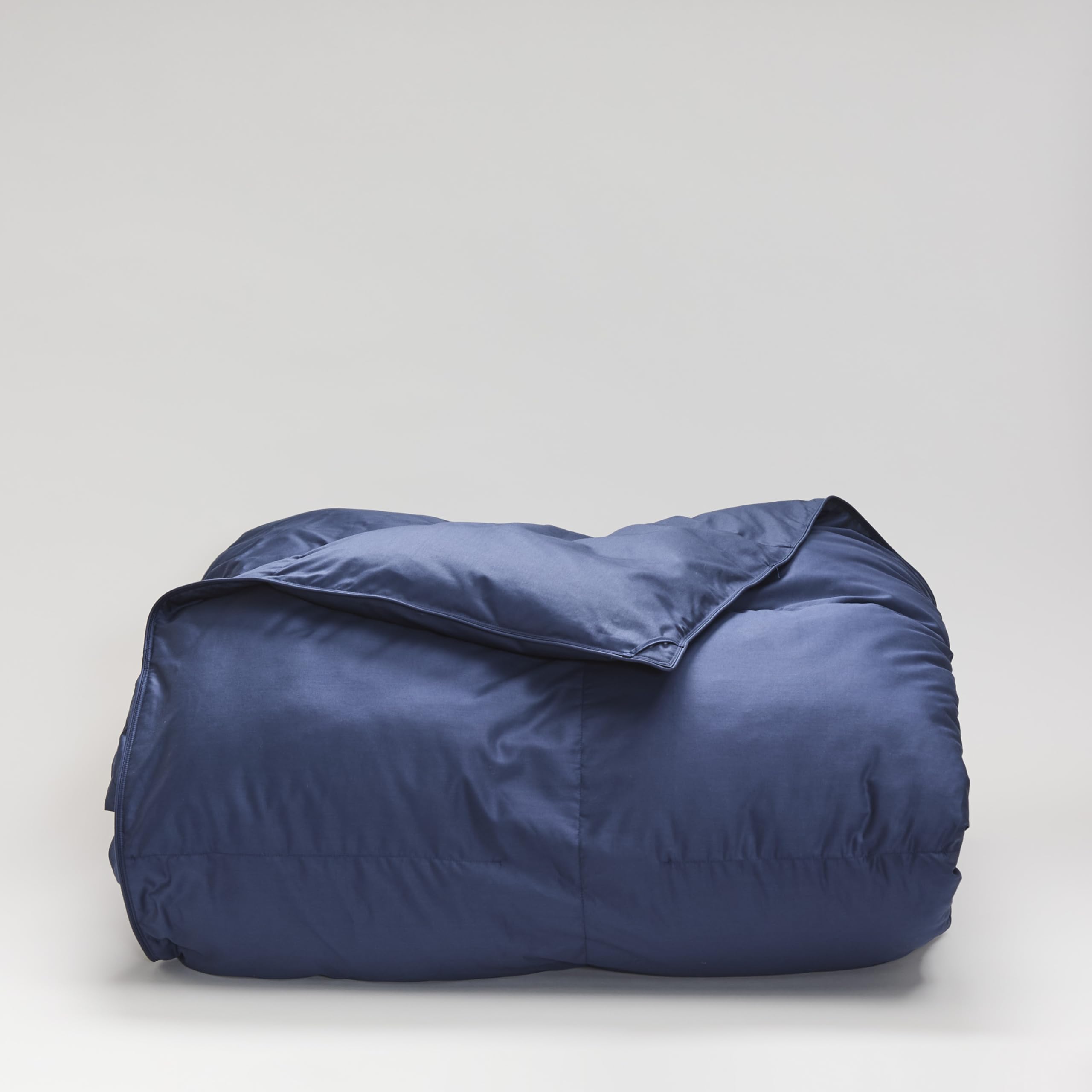 Cuddledown Chroma Down Alternative Comforter | Soft, Lofty, Cloudlike | Hypoallergenic | 100% Cotton Sateen Shell | Handcrafted | Duvet Insert | Oeko-TEX Certified | Twin | Winter | Navy