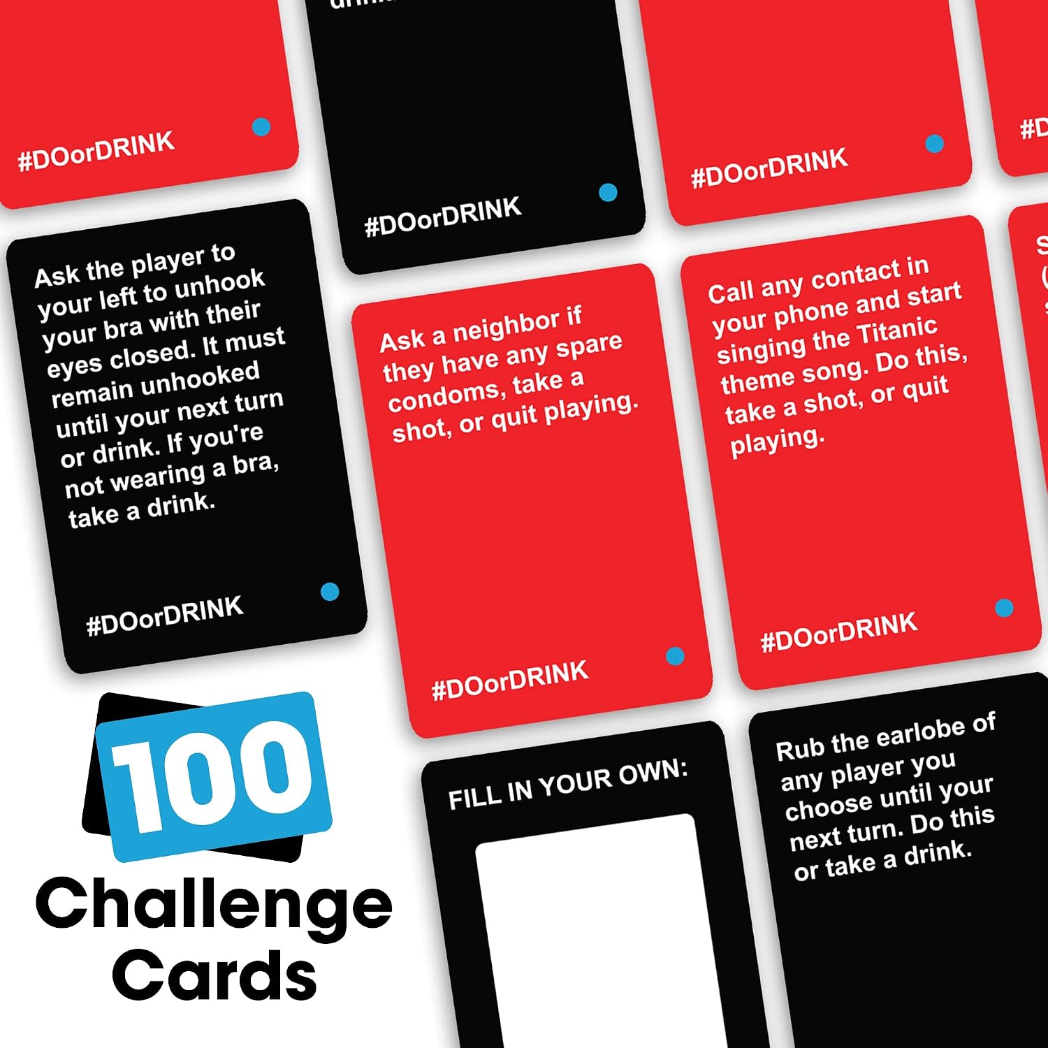 Do or Drink - Card Game - Expansion Pack #1 - Party Game - Dares for College, Camping and 21st Birthday Parties