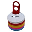 Roxan Football Marker Cone 1.5 inch Pack of 50 with 5 Multi Color | Space Marker Cone | Saucer Cone | Marker Cone for Track and Field for Unisex Adults gallery image