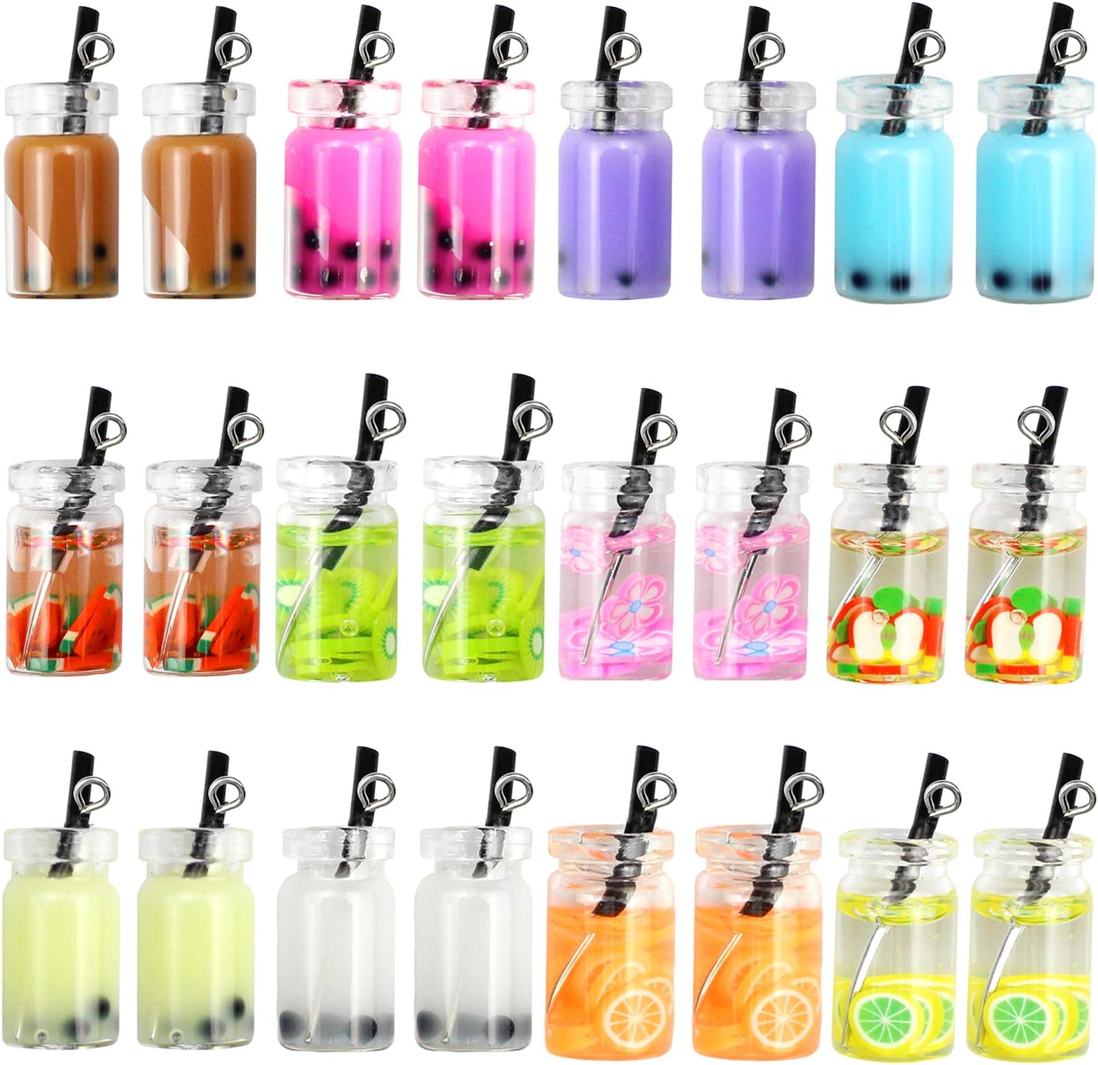 Bubble Tea Pendant Milk Tea Charms Pendant