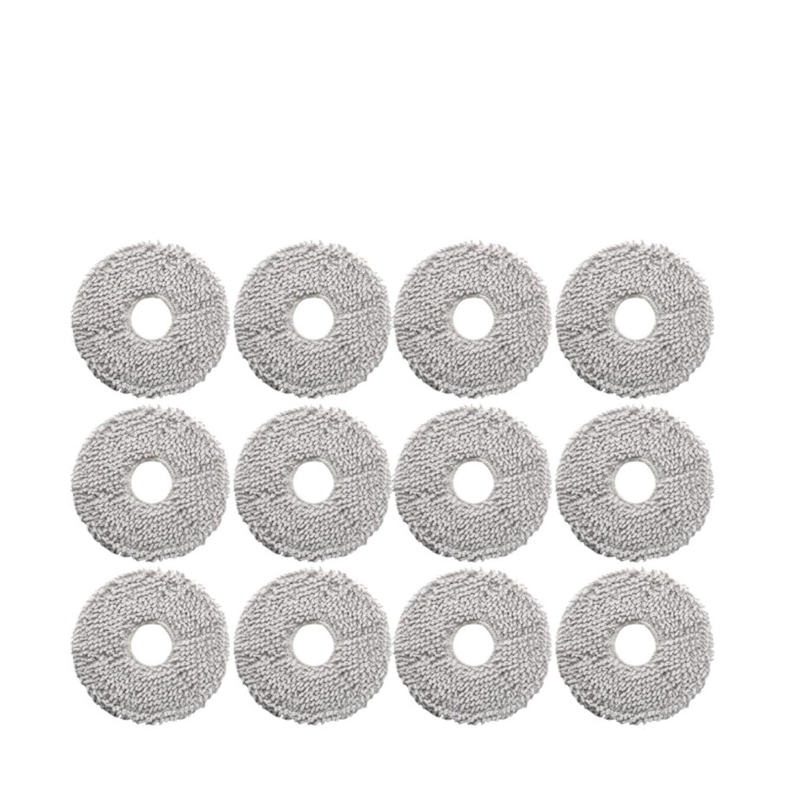LMRXOFE Vacuum Cleaner Mop Cloth,Compatible For Ecovacs,X1PRO,Compatible For OMNI,T10omni/T20 X2PRO T50PRO,Parts Robot Mop Pad(12 mop cloths)