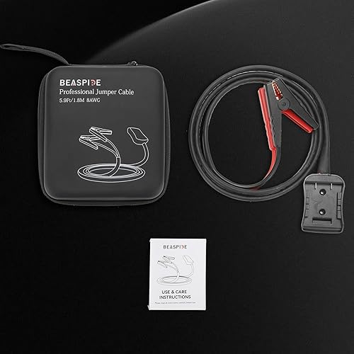 Miniatura 8 de Beaspire Adaptador de cables de puente compatible con batería De.Walt de 18 V20 V, (5.9 pies x 8 AWG), batería portátil, cable de refuerzo