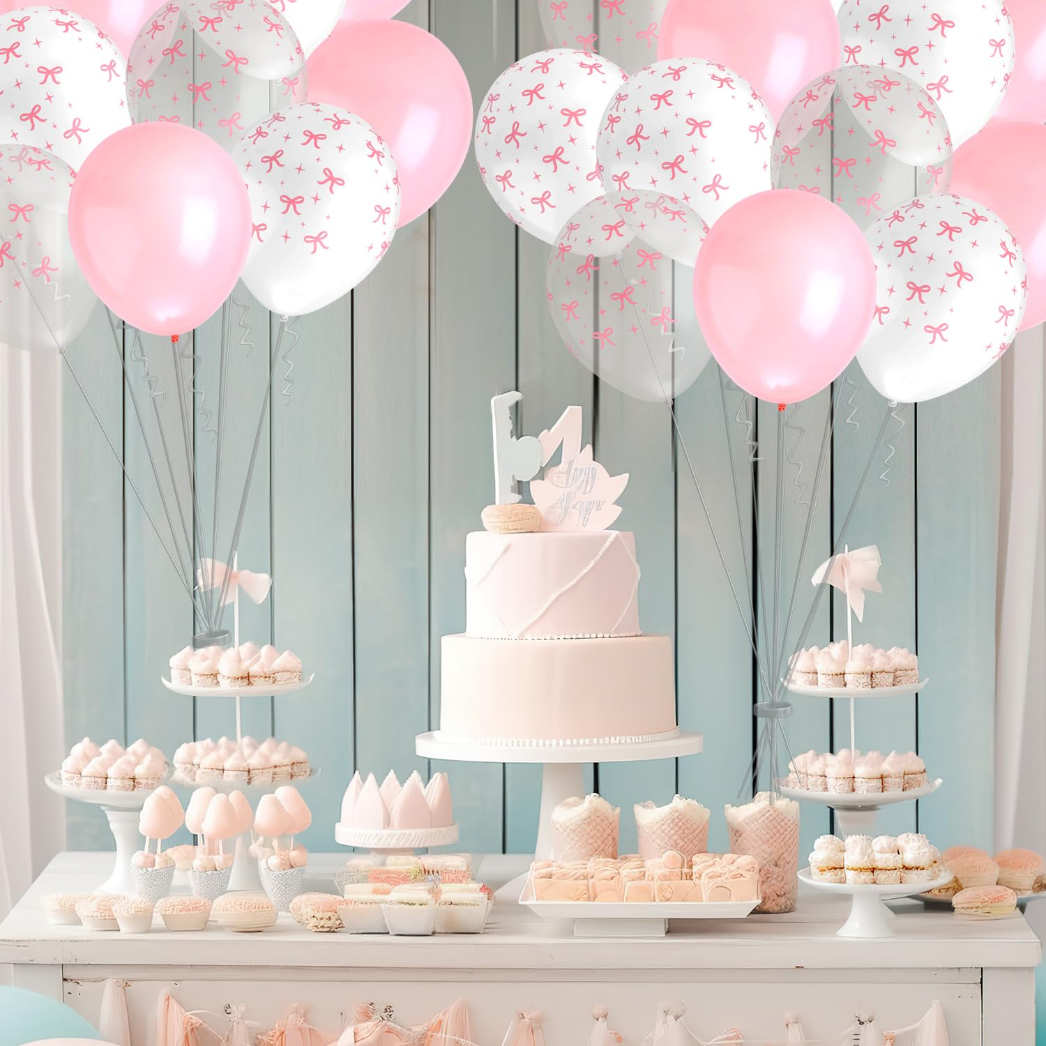 24 Stück Schleifen-Ballons Aus Latex – Für Geburtstag, Hochzeit & Baby-Party
