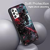 Aesthetic Art Case for Samsung Galaxy A52(5G) 6.5 Inch Japanese Anime Phone Case Bushido, Ninja Samurai Character Manga Pattern Shockproof Protection Flexible TPU Silicone Cover for Boy Woman - 5