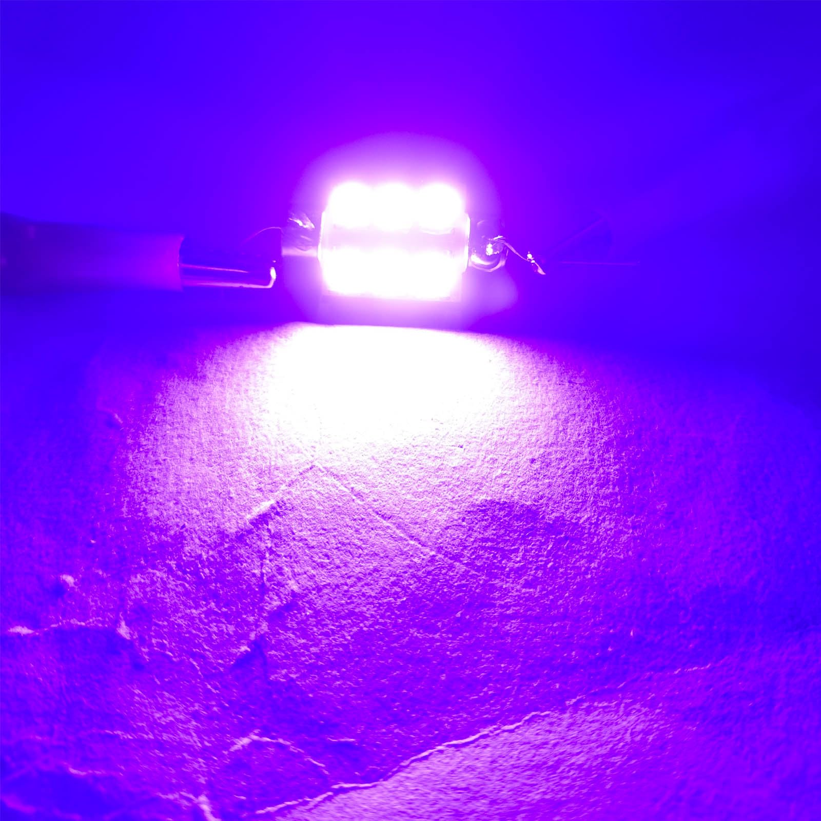 Wiseshine 36mm 6411 Festoon LED Bulb,6418 LED Bulbs Pink Purple Festoon DE3425 DE3423 DC 12V for Marine Boat RV Car Interior Dome Trunk Lights (Pack 10)