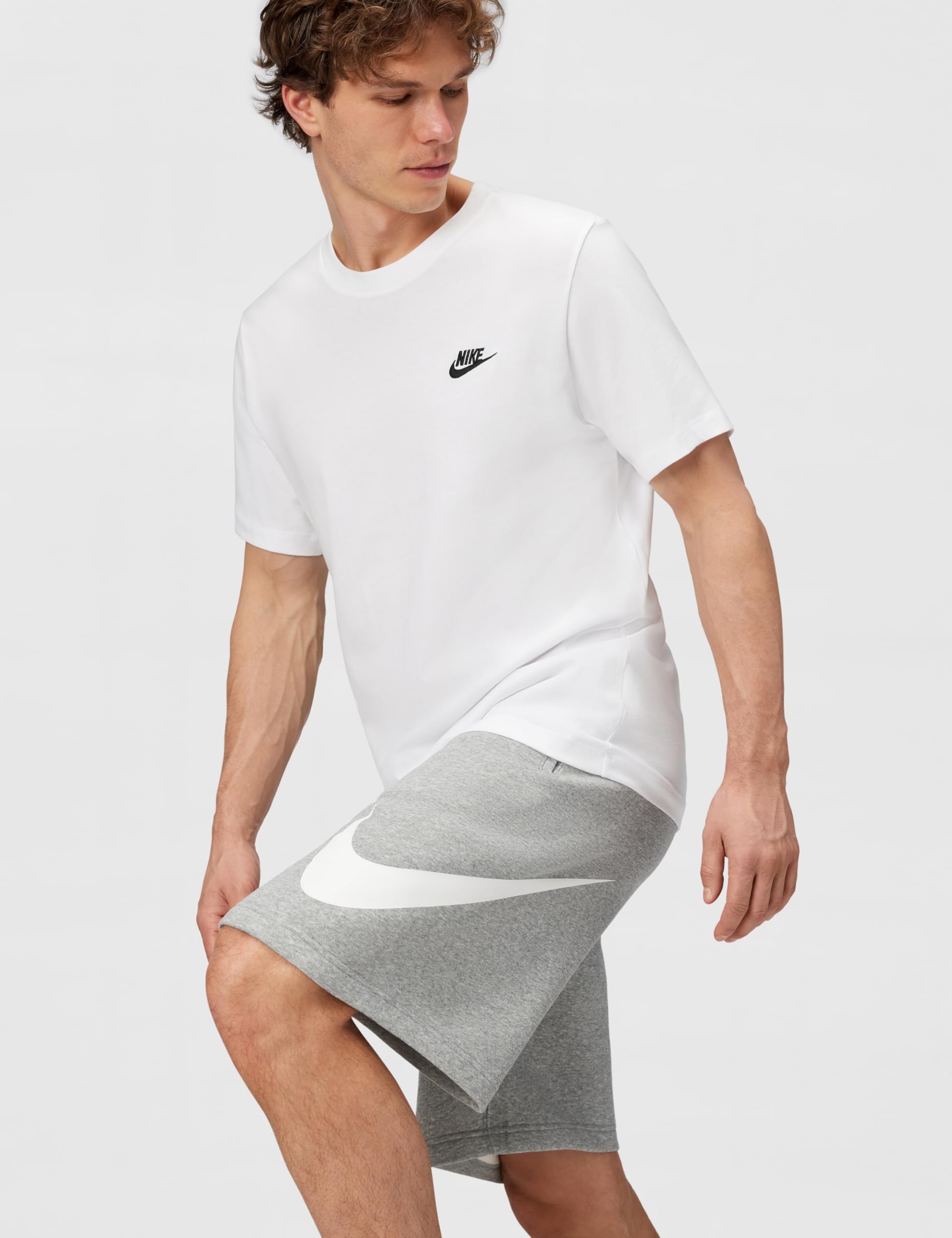 Nike - Nike Club Fleeceshorts mit Angerauter Innenseite (Herren), Pantaloncini in Pile con Interno Felpato (Uomo) Uomo
