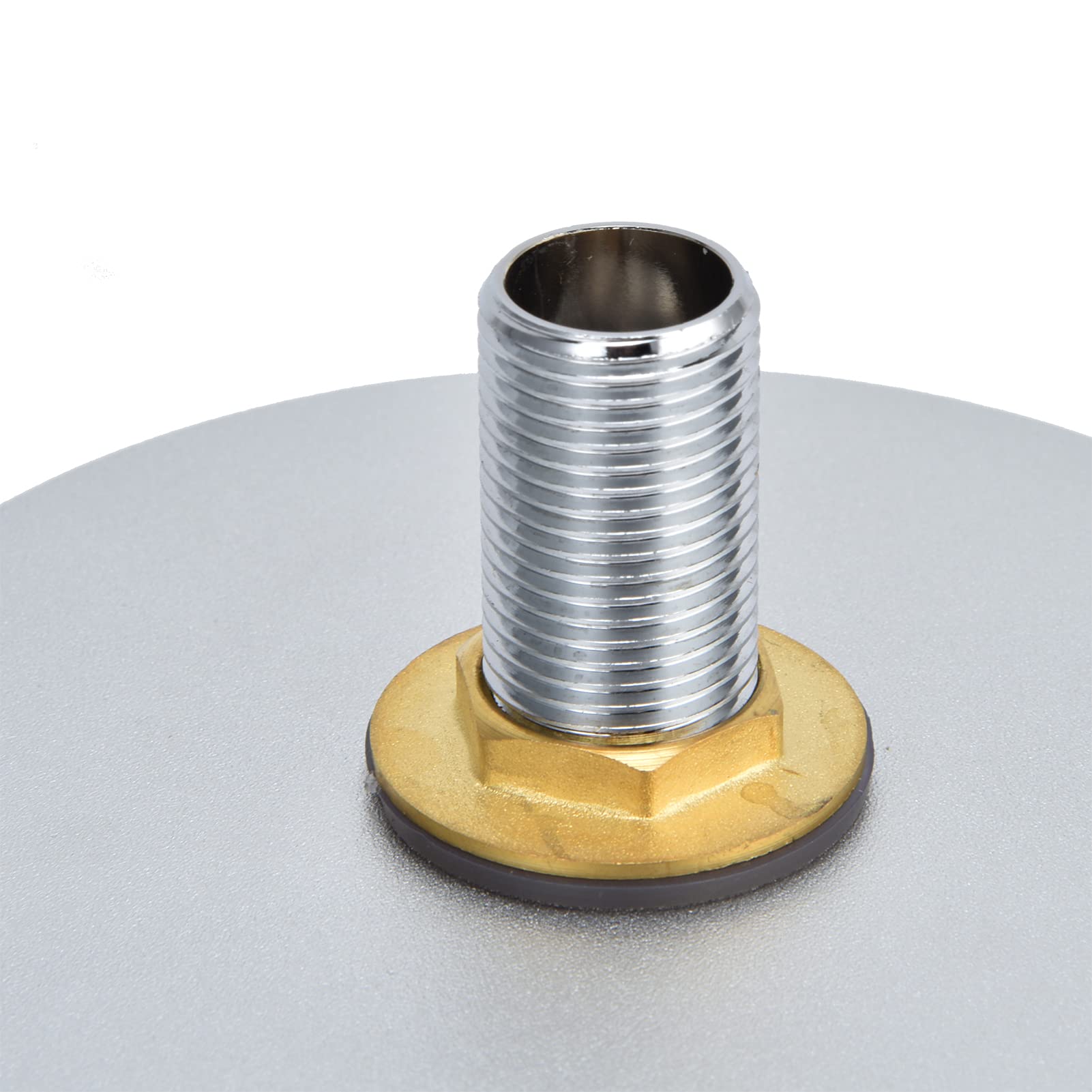 Enjuagador de vasos para fregadero, lavavasos automático de alta presión con cuerpo y manguera de acero inoxidable para uso doméstico y comercial, cabezal de pulverización (Plata Negro)