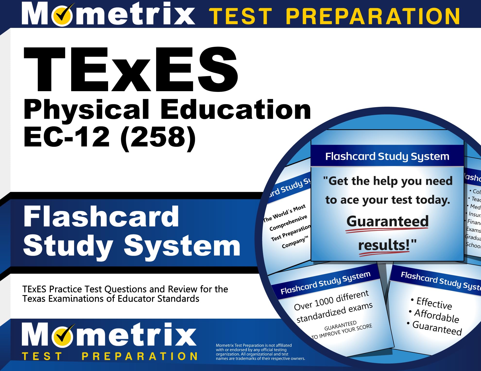 TExES Physical Education EC-12 (258) Flashcard Study System: TExES Practice Test Questions and Review for the Texas Examinations of Educator Standards