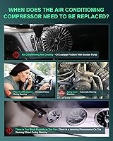 Vista 6 de SCITOO Compresor de CA para automóviles para 1995-1998 apto para Suzuki Esteem 1.6L