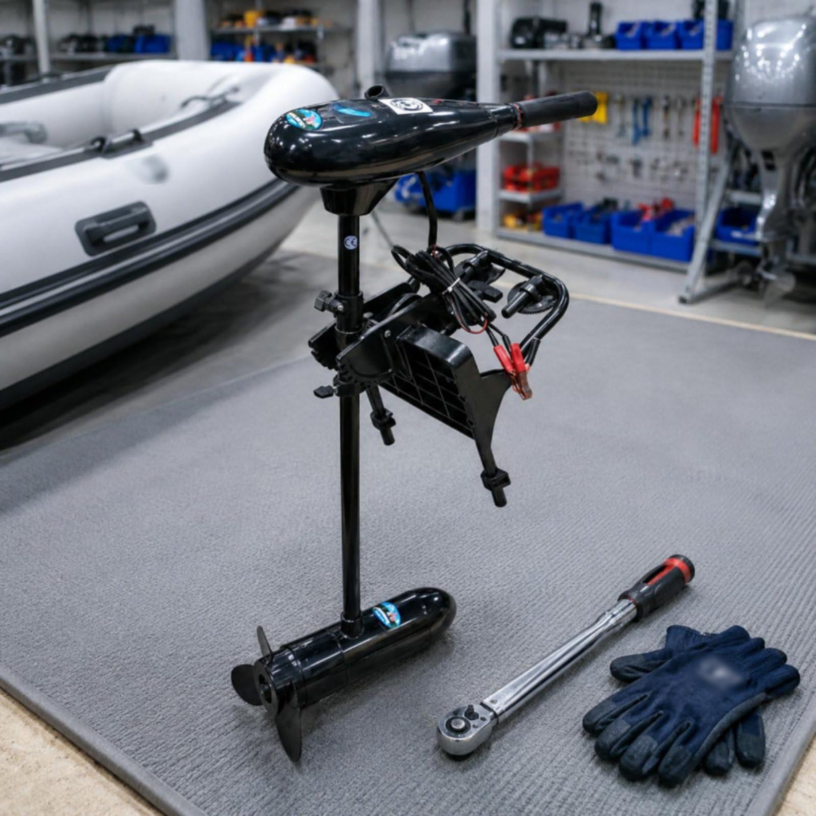 Aufblasbare Bootsmotorhalterung abnehmbar Schlauchboot-Motorhalterung stabil Schlauchboot-Motorträger für angeln, bootstour