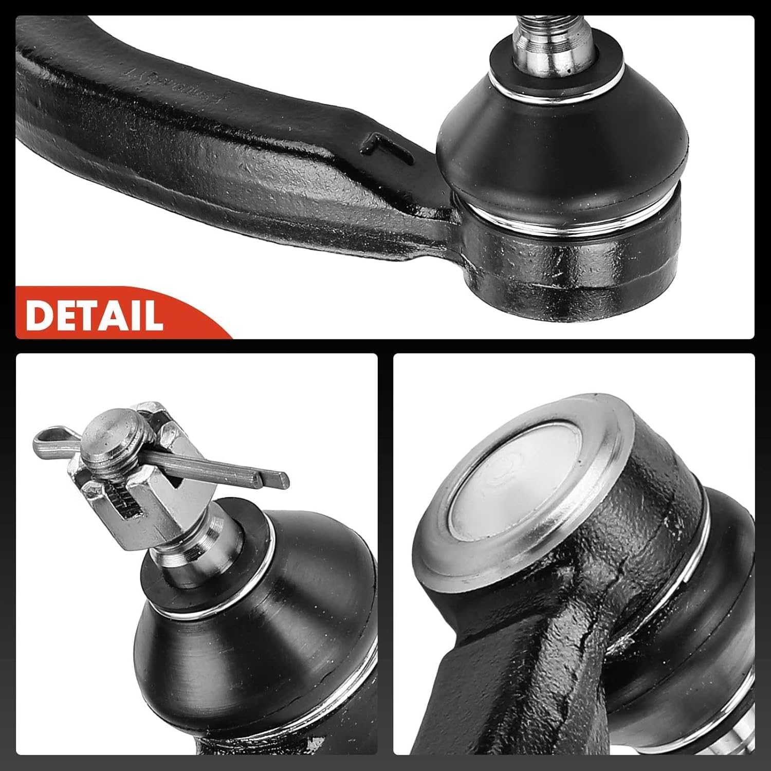 A-Premium 2 x Front Outer Tie Rod Ends, Compatible with Toyota Corolla iM 2017-2018, Prius V 2012-2018, Scion xB 2008-2015, iM 2016