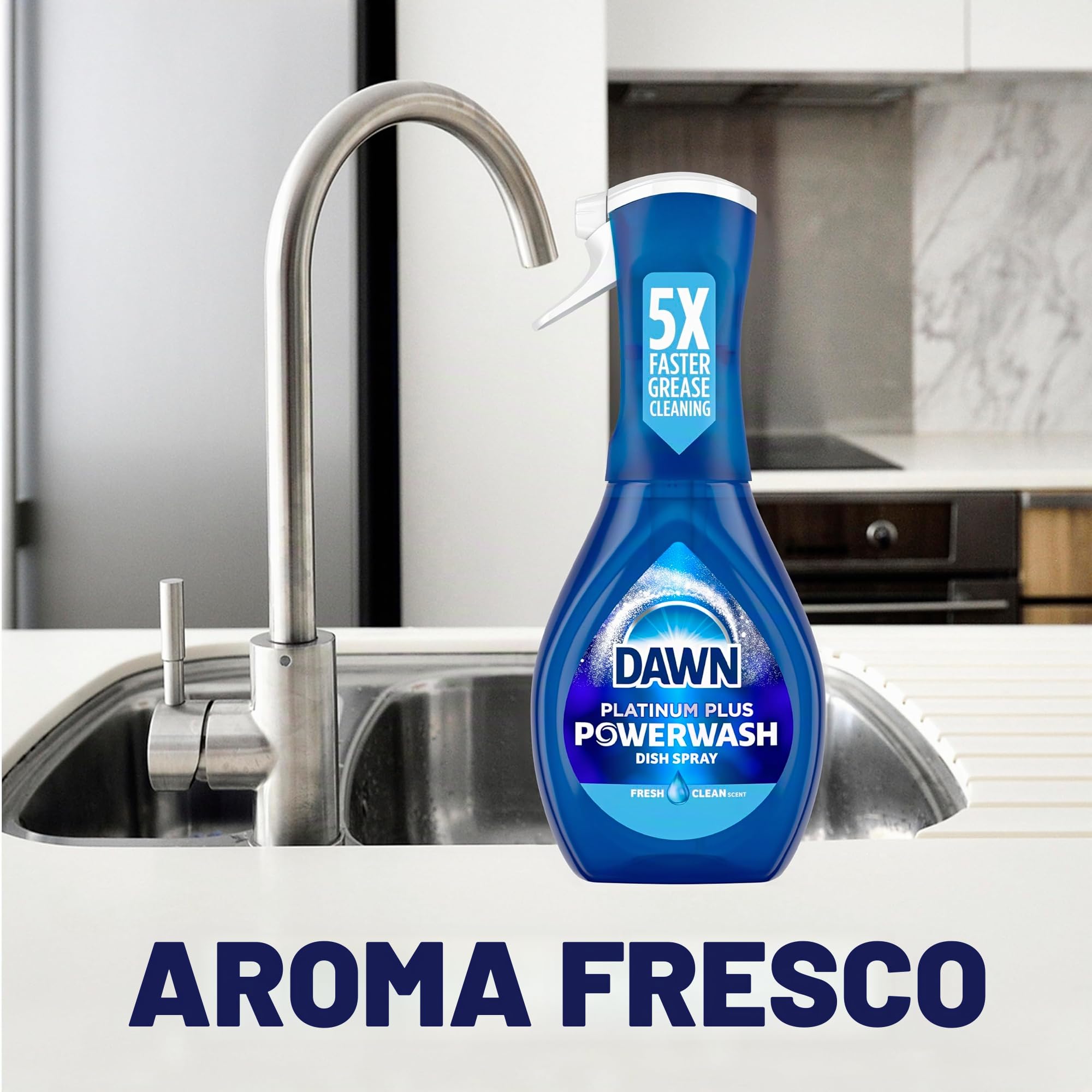 Dawn Platinum Powerwash - Espray para lavar platos, jabón, 1 botella de spray + 1 recarga., 1