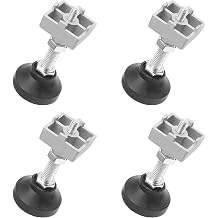 4 Sets 4040 Series Aluminum Profile Adjustable Feet for T Slot 8mm Leveling Leg Bracket Connector